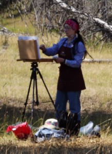 Beverly Plein-Aire Painting in Yellowstone