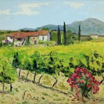 "Vineyards of La Cadiere D’Azur, France” – 36” x 48” Oil on canvas