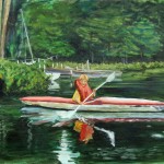 “Chip Kayaking” - 18” X 24” – Oil on canvas